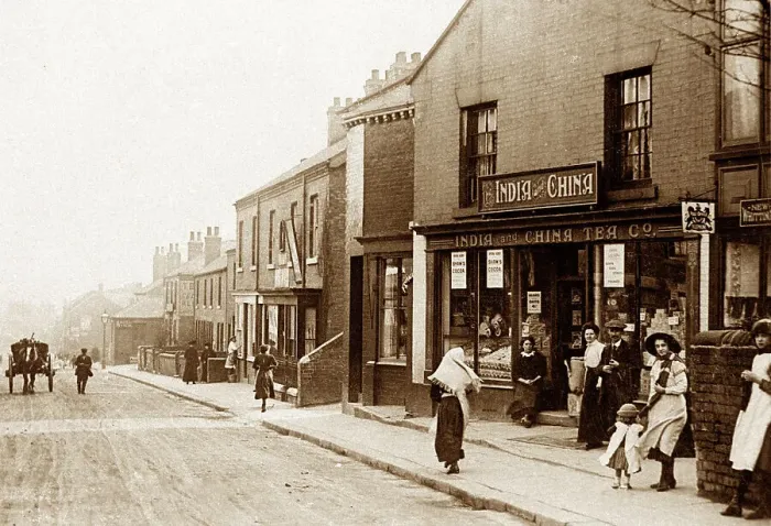 Framed Print : Chesterfield New Whittington South Street early 1900s Framed Print : Chesterfield New Whittington South Street early 1900s