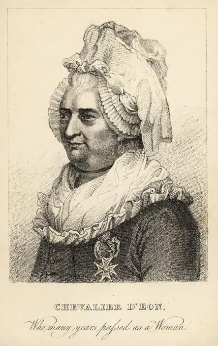 Framed Print : Chevalier d'Eon, passed as a woman, 1728-1810 Framed Print : Chevalier d'Eon, passed as a woman, 1728-1810