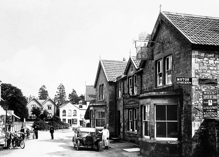Framed Print : Chew Magna South Parade probably 1920s Framed Print : Chew Magna South Parade probably 1920s