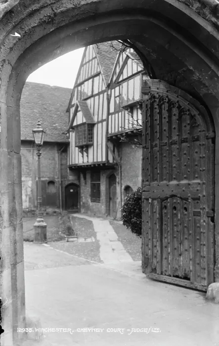 Framed Print : Cheyney Court Entrance Framed Print : Cheyney Court Entrance