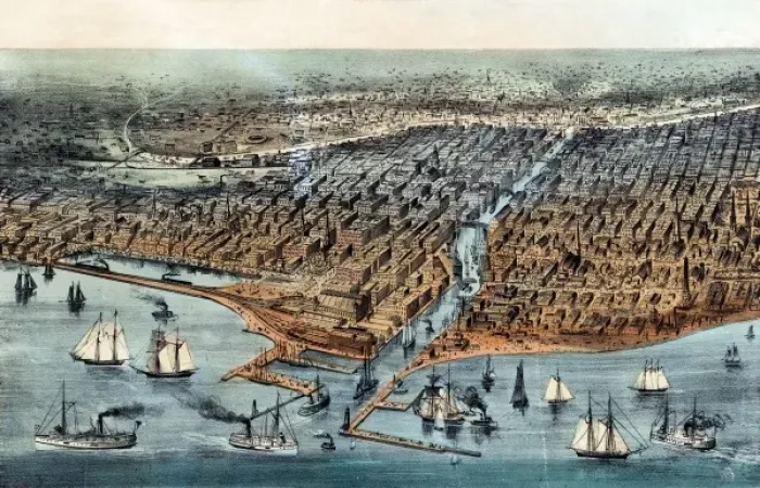 Framed Print : Chicago, As It Was Framed Print : Chicago, As It Was