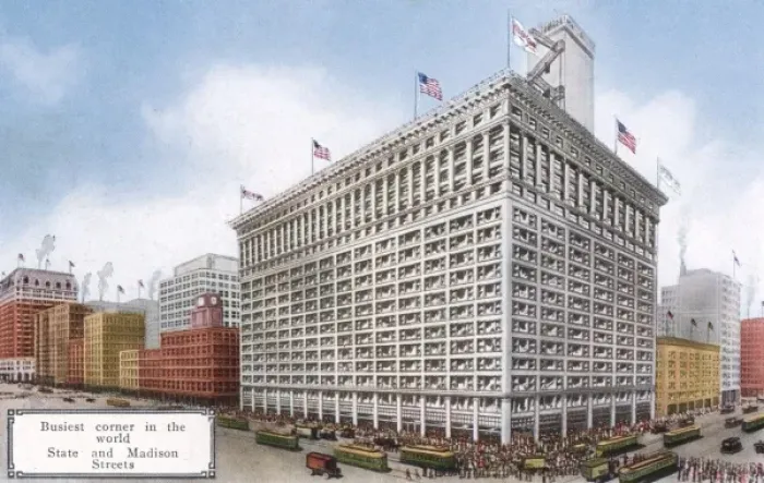 Framed Print : Chicago Busiest Corner Framed Print : Chicago Busiest Corner