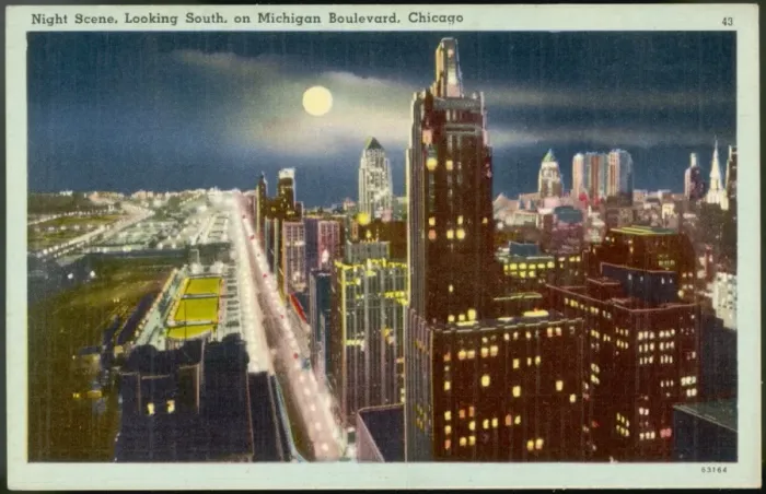 Framed Print : Chicago Circa 1940 Framed Print : Chicago Circa 1940
