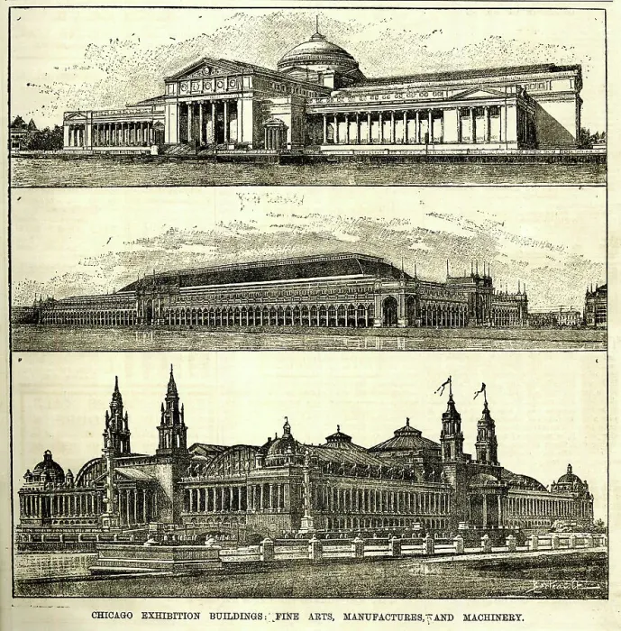 Framed Print : Chicago Exhibition Buildings Framed Print : Chicago Exhibition Buildings