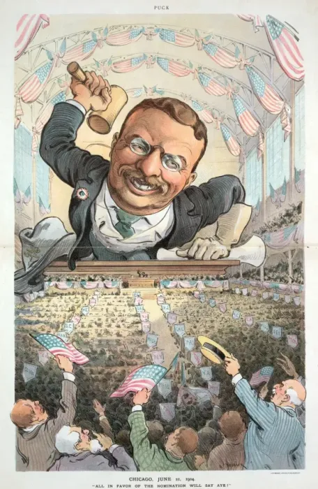 Framed Print : Chicago, June 21, 1904 - All in favor of the nomination wil Framed Print : Chicago, June 21, 1904 - All in favor of the nomination wil