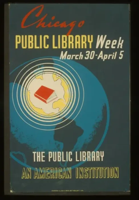 Framed Print : Chicago public library week - March 30 - April 5 The public Framed Print : Chicago public library week - March 30 - April 5 The public