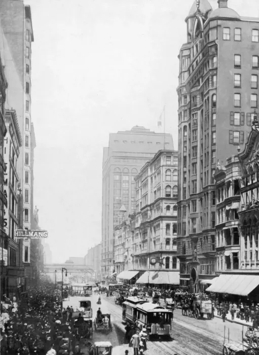 Framed Print : Chicago Street Scene Framed Print : Chicago Street Scene