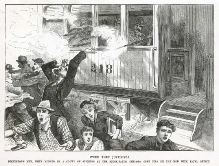 Framed Print : Chicago Strikers / 1886 Framed Print : Chicago Strikers / 1886