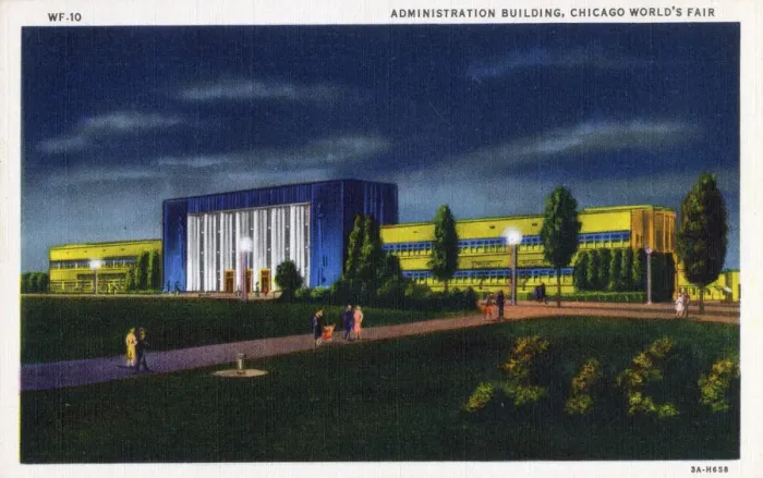 Framed Print : Chicago Worlds Fair 1933 - Administration Building Framed Print : Chicago Worlds Fair 1933 - Administration Building