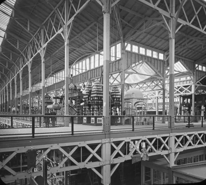 Framed Print : Chicago Worlds Fair - Interior Agricultural Building Framed Print : Chicago Worlds Fair - Interior Agricultural Building