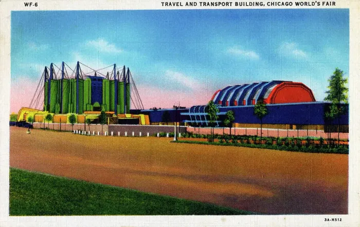 Framed Print : Chicago World's Fair - Travel and Transport Building Framed Print : Chicago World's Fair - Travel and Transport Building