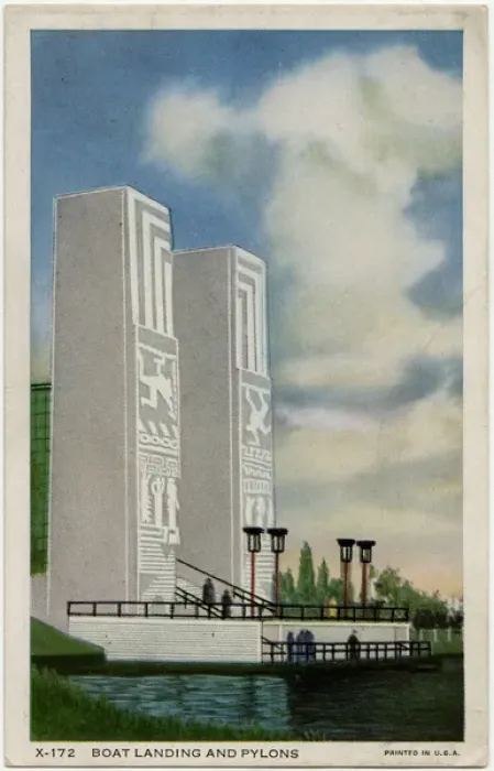 Framed Print : Chicagos International Exposition - Twin Pylons Framed Print : Chicagos International Exposition - Twin Pylons