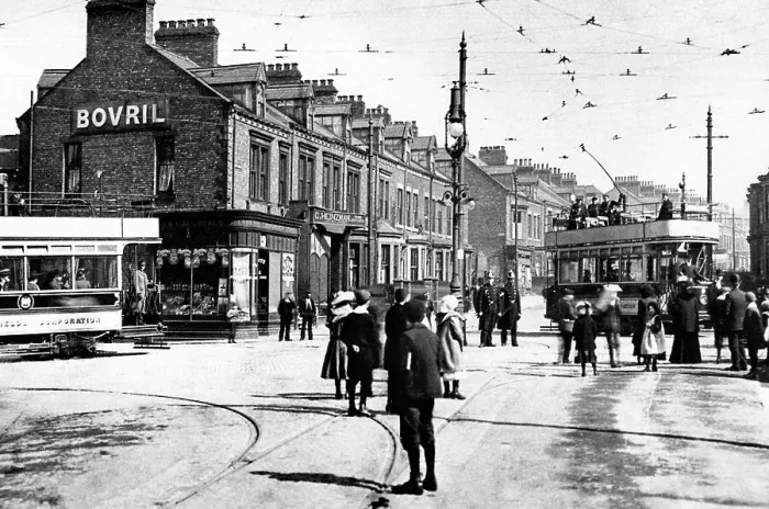 Framed Print : Chichester Crossing, South Shields early 1900's