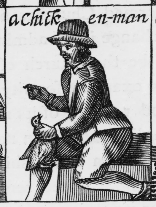 Framed Print : A CHICKEN-MAN / 1647 Framed Print : A CHICKEN-MAN / 1647