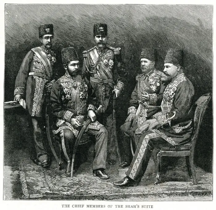 Framed Print : Chief members of the Shah of Persias suite Framed Print : Chief members of the Shah of Persias suite