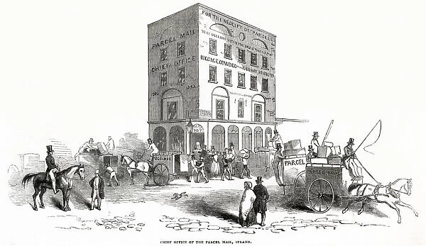 Chief office of the parcel mail 1849