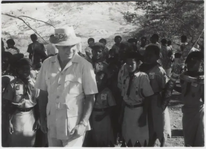 Framed Print : Chief Scout of Fiji, Sir Derek Galloway Framed Print : Chief Scout of Fiji, Sir Derek Galloway