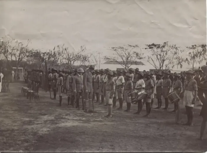 Framed Print : Chief Scout at inspection, Ghana, West Africa Framed Print : Chief Scout at inspection, Ghana, West Africa