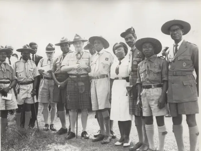 Framed Print : Chief Scout Sir Charles Maclean in Ghana, West Africa Framed Print : Chief Scout Sir Charles Maclean in Ghana, West Africa