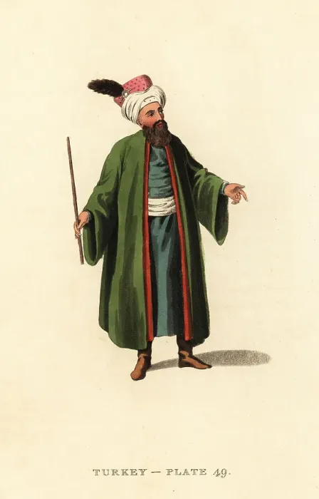 Framed Print : Chief Usher to the Sultan, Ottoman Empire Framed Print : Chief Usher to the Sultan, Ottoman Empire