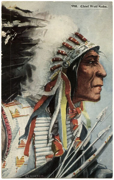 Chief Wolf Robe, Cheyenne Indian, Oklahoma, USA