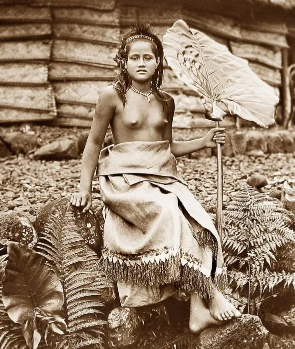 Framed Print : Chiefs daughter, Samoa Framed Print : Chiefs daughter, Samoa