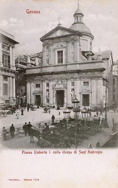 Chiesa di Santa Ambroglio Umberto I Piazza - Genoa