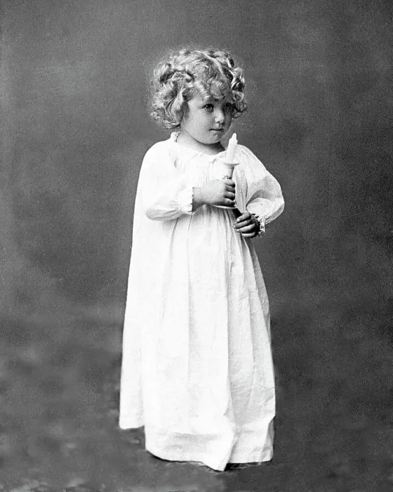 Framed Print : Child with candle ready for bed Victorian period Framed Print : Child with candle ready for bed Victorian period