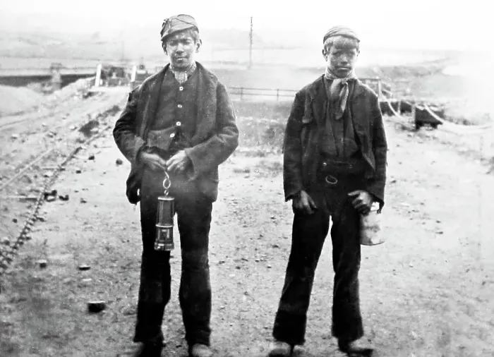 Framed Print : Child coal miners Framed Print : Child coal miners