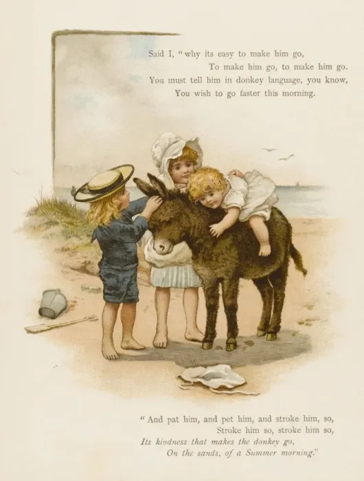 Framed Print : Child on Donkey Framed Print : Child on Donkey