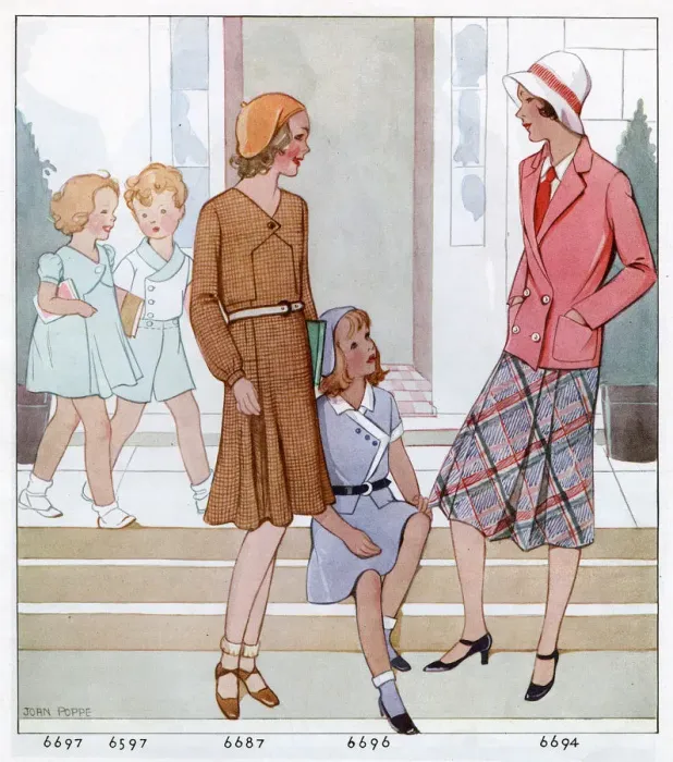 Framed Print : CHILD FASHIONS 1931 Framed Print : CHILD FASHIONS 1931