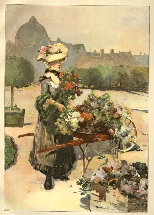 Framed Print : Child of the Garden - young woman with flowers Framed Print : Child of the Garden - young woman with flowers