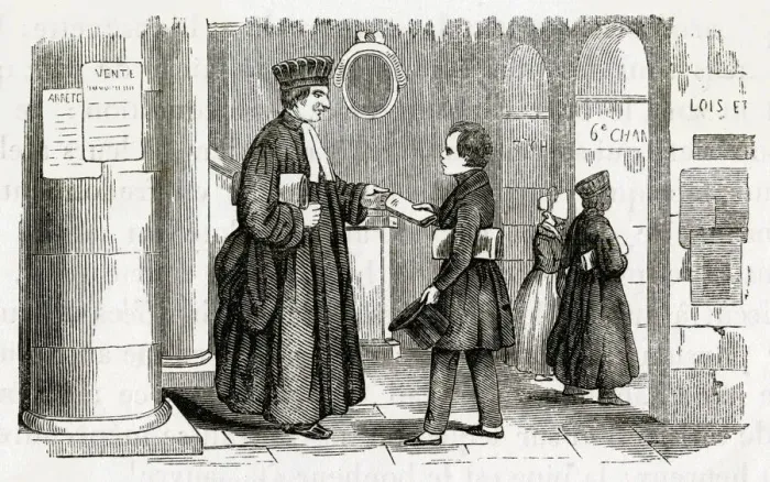 Framed Print : Child labour, clerk for a lawyer Framed Print : Child labour, clerk for a lawyer