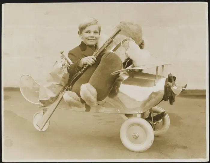 Framed Print : Child in Model Aeroplane Framed Print : Child in Model Aeroplane