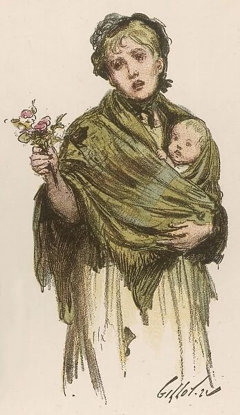 Child Selling Flowers