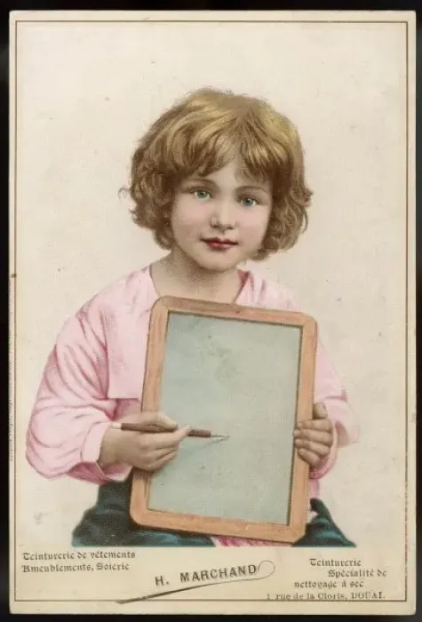 Framed Print : Child with a Slate Framed Print : Child with a Slate