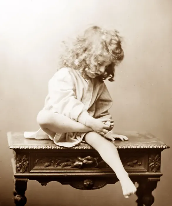 Framed Print : Child study, Victorian period Framed Print : Child study, Victorian period