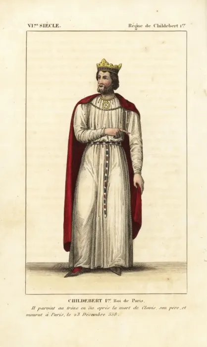 Framed Print : Childebert I, King of Paris, 496-558 Framed Print : Childebert I, King of Paris, 496-558