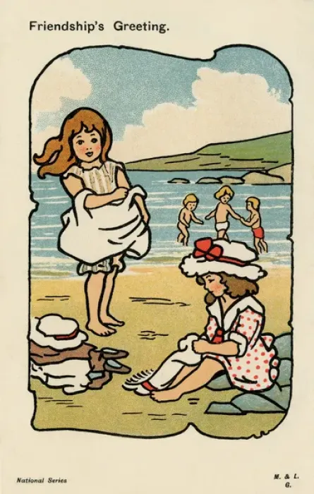 Framed Print : Children on the beach Framed Print : Children on the beach