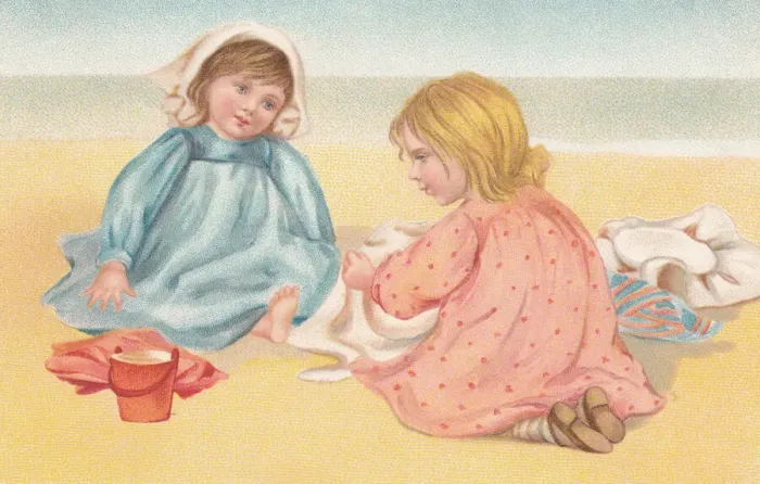 Framed Print : Children on the Beach Framed Print : Children on the Beach