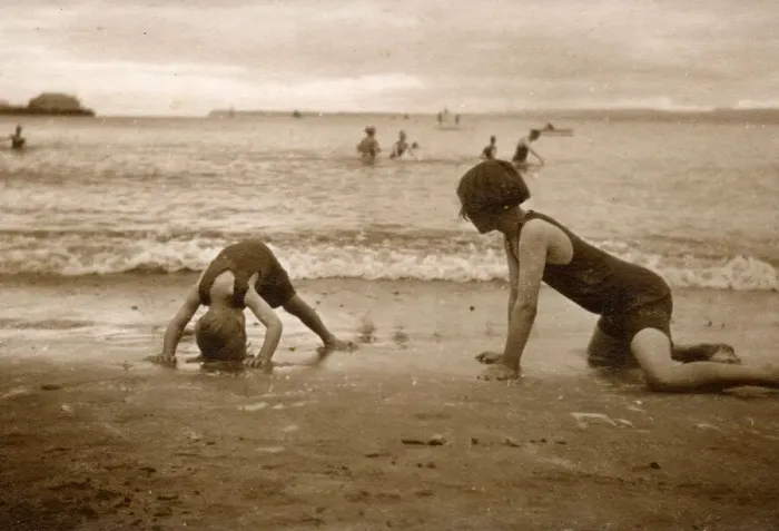Framed Print : Children on the beach at the seaside Framed Print : Children on the beach at the seaside