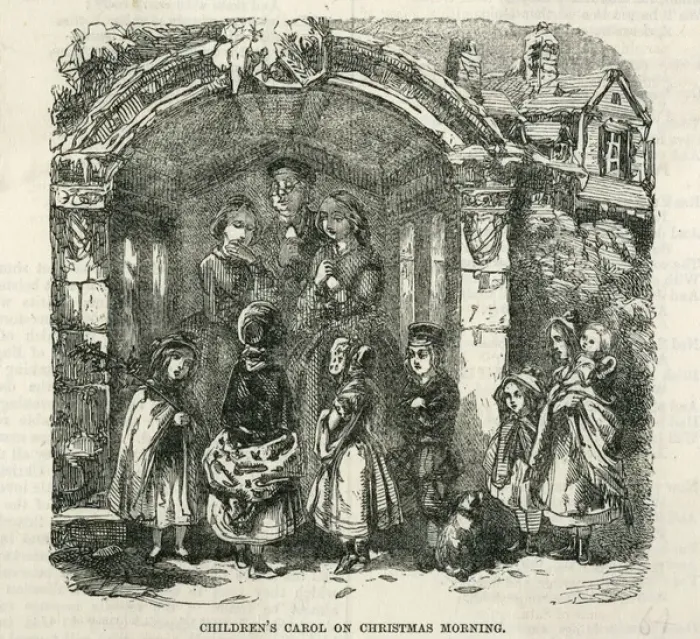 Framed Print : Children Carol Singers Framed Print : Children Carol Singers