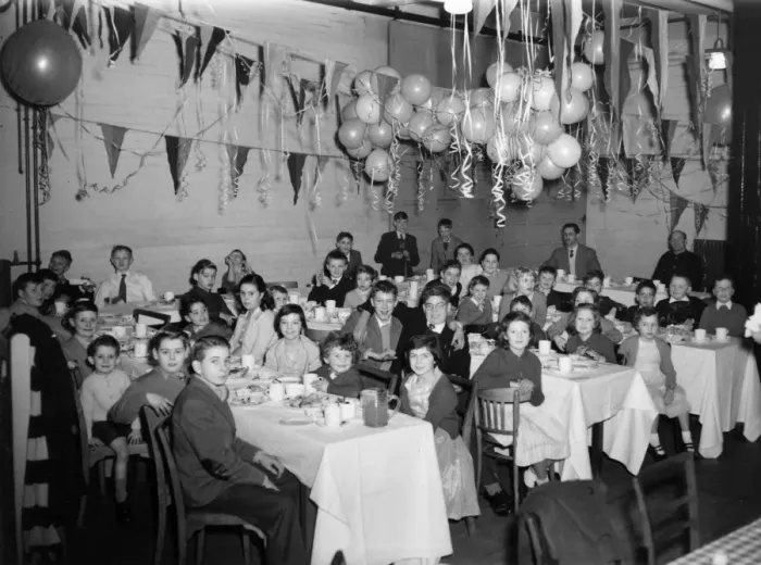 Framed Print : Children at Christmas party, Lambeth, London Framed Print : Children at Christmas party, Lambeth, London