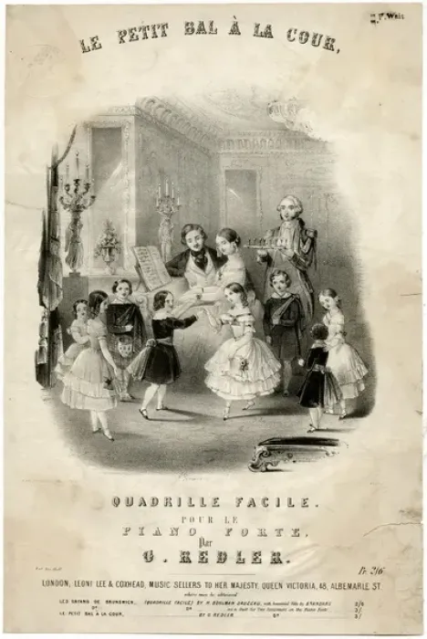 Framed Print : Eight children dancing a quadrille Framed Print : Eight children dancing a quadrille