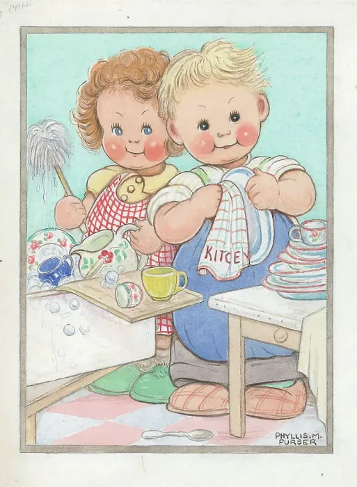 Framed Print : Children dressing up playing Children's Postcard Framed Print : Children dressing up playing Children's Postcard