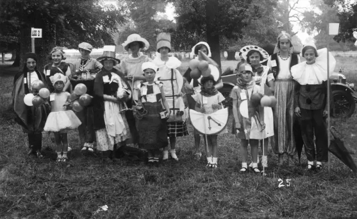 Framed Print : Children in Fancy Dress at a carnival or fete Framed Print : Children in Fancy Dress at a carnival or fete