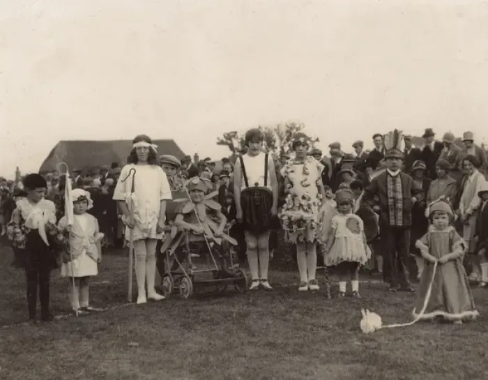 Framed Print : Children in fancy dress at a carnival or fete Framed Print : Children in fancy dress at a carnival or fete