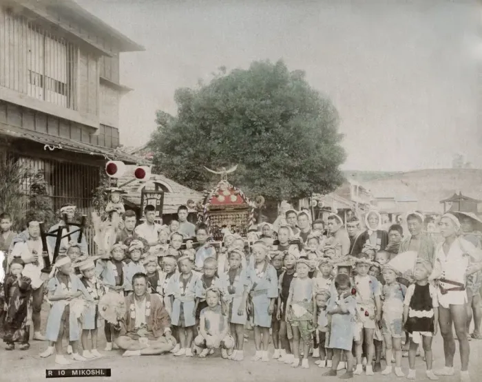 Framed Print : Children in festival parade, Japan Framed Print : Children in festival parade, Japan
