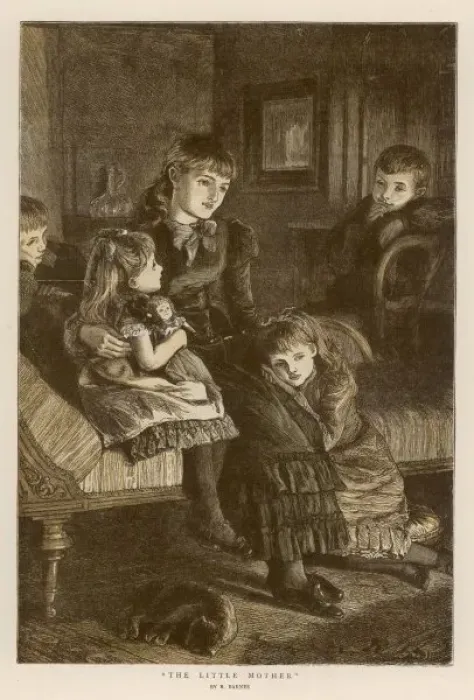 Framed Print : Children / Fireside Story Framed Print : Children / Fireside Story