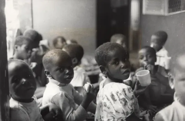 Framed Print : Children with food and drink, Ghana, West Africa Framed Print : Children with food and drink, Ghana, West Africa